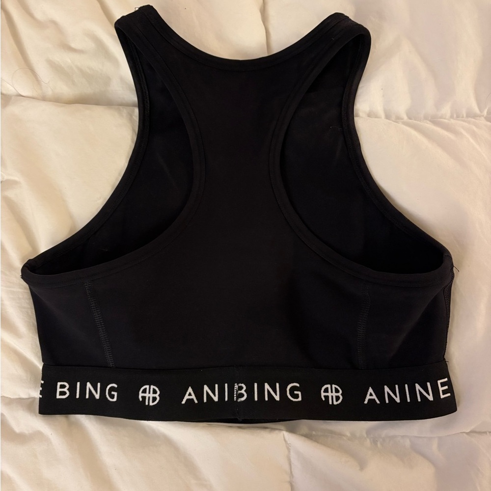 Anine Bing Black Racerback Bra